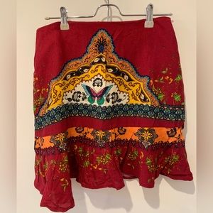FARM Rio butterfly mini skirt